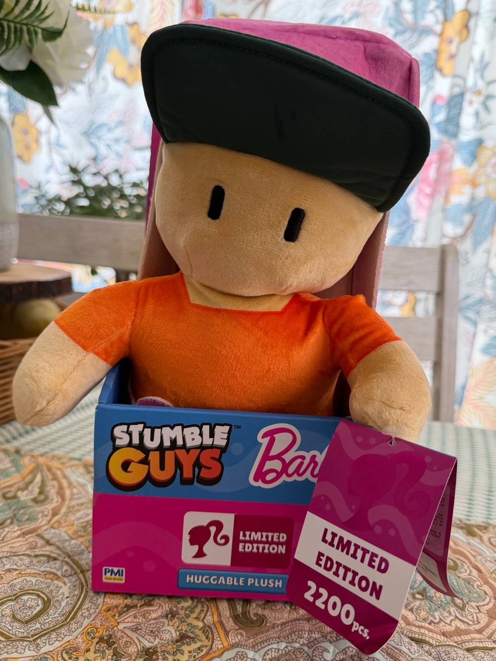 New Stumble Guys x Barbie Mr. Stumble Huggable Plush Collectible Limited Edition